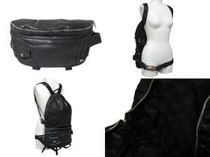 CHROME HEARTS クロムハーツ BSフレア 3WAY リュックサック ショルダーバッグ ダガージップ ブラック シルバー925 レザー 美品 中古 4c071259 