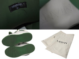 LANVIN curb sneaker ライバン カーブ スニーカー サイズ40 25cm グリーン ホワイト ポルトガル製 美品 中古 4c071260