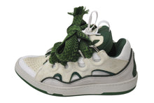 Load image into Gallery viewer, LANVIN curb sneaker ライバン カーブ スニーカー サイズ40 25cm グリーン ホワイト ポルトガル製 美品 中古 4c071260