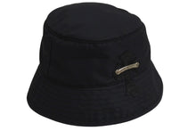 Load image into Gallery viewer, 新品同様 CHROME HEARTS クロムハーツ クロスパッチ ナイロンバケットハット 帽子 HAT U CHUM ブラック シルバー金具 中古 4c071293