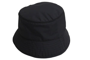 新品同様 CHROME HEARTS クロムハーツ クロスパッチ ナイロンバケットハット 帽子 HAT U CHUM ブラック シルバー金具 中古 4c071293
