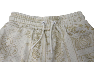 極美品 KITH キース Kids Paisley Curtis Short キッズ ペイズリー カーティス ショートパンツ サイズ 3T ベージュ 中古 4c071314