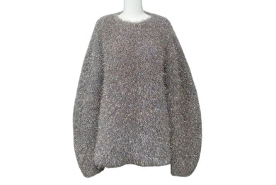 極美品 JIL SANDER metalic knit sweater メタリック ニット セーター サイズ34 ポリエスタル J03GP0123 4c071315