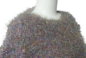極美品 JIL SANDER metalic knit sweater メタリック ニット セーター サイズ34 ポリエスタル J03GP0123 4c071315