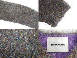 極美品 JIL SANDER metalic knit sweater メタリック ニット セーター サイズ34 ポリエスタル J03GP0123 4c071315