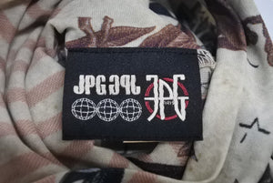 極美品 Jean Paul GAULTIER ジャンポールゴルチェ パワーネットカウガールハイネックカットソー 40 アイボリー 中古 4c071316 
