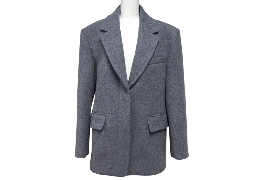 極美品 BLOSSOM ブロッソム wool jacket ウール ジャケット グレー サイズ S BC2210FAJK028 中古 4c071331