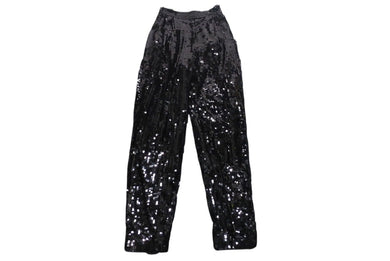 極美品 ISABEL MARANT ÉTOILE イザベル マラン エトワール ティティアン スパンコール メッシュ テーパードパンツ 中古 4c071334