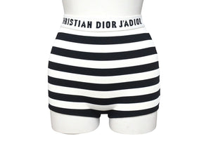 CHRISTIAN DIOR クリスチャンディオール ブリーフ ストレッチ レーヨン サイズXS ボーダー 美品 中古 4c071339