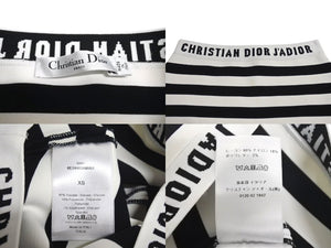 CHRISTIAN DIOR クリスチャンディオール ブリーフ ストレッチ レーヨン サイズXS ボーダー 美品 中古 4c071339