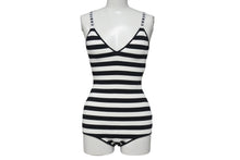 Load image into Gallery viewer, 極美品 CHRISTIAN DIOR striped bodysuit クリスチャンディオール 春 2018 ボーダー ボディスーツ サイズS 中古 4c071346