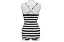 Load image into Gallery viewer, 極美品 CHRISTIAN DIOR striped bodysuit クリスチャンディオール 春 2018 ボーダー ボディスーツ サイズS 中古 4c071346