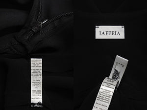 LA PERLA ラペルラ silk overalls シルクサロペット レディース サイズ 36 ブラック 美品 中古 4c071350