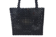 Load image into Gallery viewer, 極美品 Susan Alexandra スーザン アレクサンドラ Hand bag ハンドバッグ 手形 2020SS ビーズ ブラック オレンジ レッド 中古 4c071353