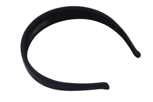 ALEXANDRE DE PARIS アレクサンドル ドゥ パリ カチューシャ ヘアアクセサリー フランス製 サテン ネイビー 美品 中古 4c071366