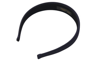 ALEXANDRE DE PARIS アレクサンドル ドゥ パリ カチューシャ ヘアアクセサリー フランス製 サテン ネイビー 美品 中古 4c071366