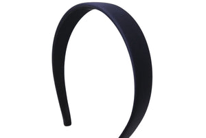 ALEXANDRE DE PARIS アレクサンドル ドゥ パリ カチューシャ ヘアアクセサリー フランス製 サテン ネイビー 美品 中古 4c071366