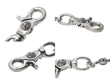 Load image into Gallery viewer, CHROME HEARTS クロムハーツ ダガーチャーム キーリング クロスボール 重量約67.0g シルバー925 3ボール STERLING刻印 美品 中古 4c071380