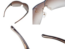 Load image into Gallery viewer, PRADA SPORTS プラダ スポーツ サングラス メガネ SPR54G イタリア製 プラスチック メタル ブラウン ゴールド金具 美品 中古 4c071386