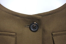 Load image into Gallery viewer, 新品同様 MIUMIU ミュウミュウ 23SS ギャバジン ミニドレス ワンピース MF5234 S000 108N バージンウール ブラウン サイズ36 中古 4c071389