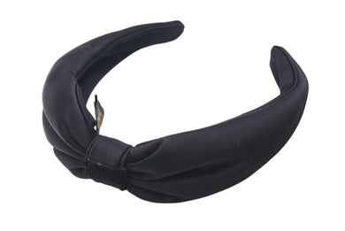ALEXANDRE DE PARIS アレクサンドル ドゥ パリ カチューシャ ヘアアクセサリー フランス製 サテン ブラック 美品 中古 4c071400