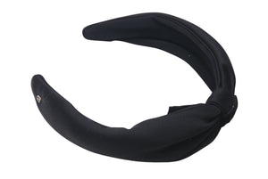 ALEXANDRE DE PARIS アレクサンドル ドゥ パリ カチューシャ ヘアアクセサリー フランス製 サテン ブラック 美品 中古 4c071400