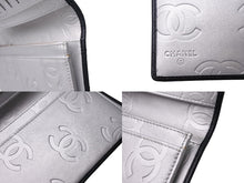 Load image into Gallery viewer, CHANEL シャネル カンボンライン 長財布 ココマーク 14番台 レザー ブラック グレー レザー 美品 中古 4c071407