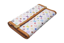 Load image into Gallery viewer, LOUIS VUITTON ルイヴィトン ポルトトレゾール インターナショナル 長財布 M92659 村上隆 ホワイト マルチカラー PVC 美品 中古 4c071410