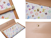 Load image into Gallery viewer, LOUIS VUITTON ルイヴィトン ポルトトレゾール インターナショナル 長財布 M92659 村上隆 ホワイト マルチカラー PVC 美品 中古 4c071410
