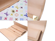 Load image into Gallery viewer, LOUIS VUITTON ルイヴィトン ポルトトレゾール インターナショナル 長財布 M92659 村上隆 ホワイト マルチカラー PVC 美品 中古 4c071410