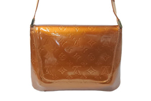 極美品 LOUIS VUITTON ルイヴィトン トンプソンストリート ショルダーバッグ ワンショルダー ヴェルニ M91124 ブロンズ 中古 4c071411