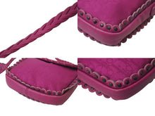 Load image into Gallery viewer, Christian Dior クリスチャンディオール ショルダーバッグ CM0077 トロッター柄 ピンク キャンバス レザー 美品 中古 4c071414