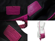 Load image into Gallery viewer, Christian Dior クリスチャンディオール ショルダーバッグ CM0077 トロッター柄 ピンク キャンバス レザー 美品 中古 4c071414