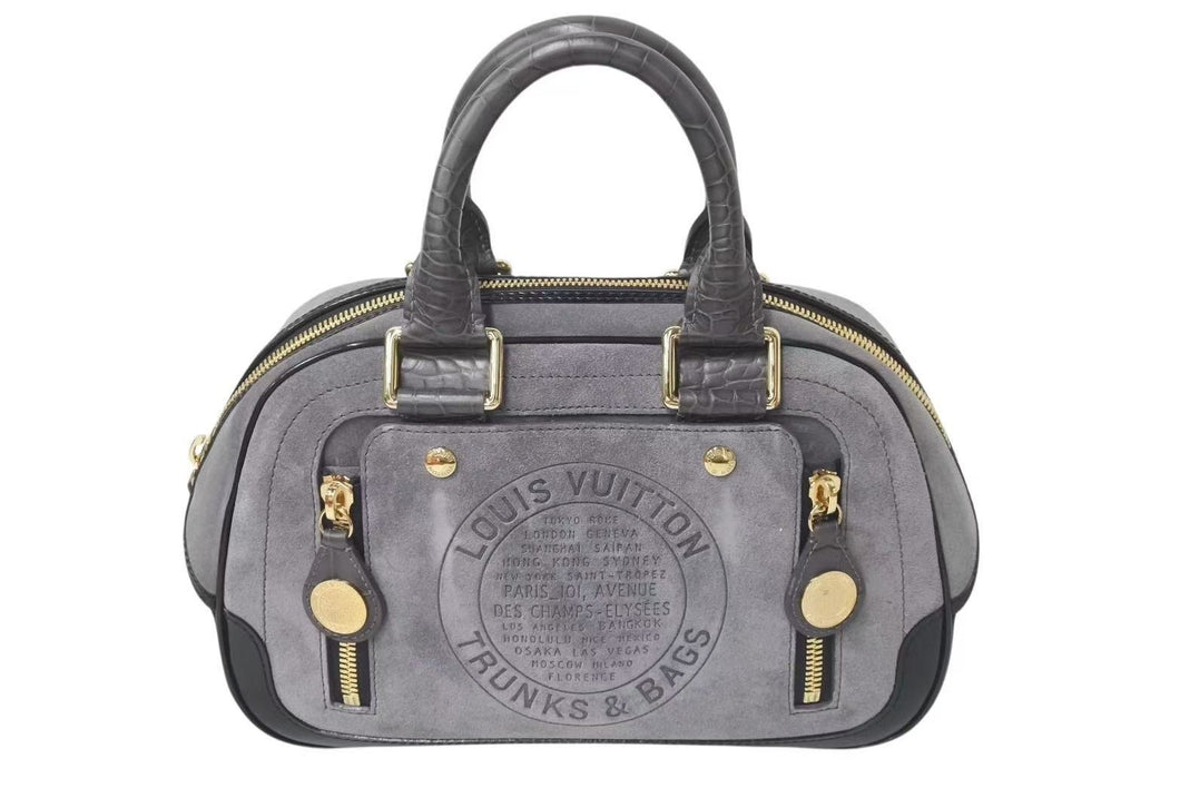 LOUIS VUITTON ルイヴィトン スタンプバッグPM ハンドバッグ M95239 クルーズライン マークジェイコブス期 ゴールド金具 美品 中古 4c071420
