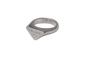 PRADA プラダ リング 指輪 トライアングルロゴ 21 00MFR