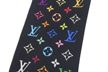 Load image into Gallery viewer, LOUIS VUITTON ルイヴィトン ネクタイ モノグラム マルチカラー イタリア製 シルク ブラック 美品 中古 4c071429