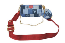Load image into Gallery viewer, 極美品 LOUIS VUITTON ルイヴィトン ミュルティポシェット アクセソワール アクセサリーポーチ M44990 デニム モノグラム 中古 4c071432