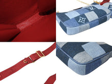 Load image into Gallery viewer, 極美品 LOUIS VUITTON ルイヴィトン ミュルティポシェット アクセソワール アクセサリーポーチ M44990 デニム モノグラム 中古 4c071432