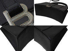 Load image into Gallery viewer, 極美品 BALENCIAGA バレンシアガ ハンドバッグ アワーグラス 619669 ブラック シルバー金具 中古 4c071435