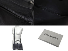 Load image into Gallery viewer, 極美品 BALENCIAGA バレンシアガ ハンドバッグ アワーグラス 619669 ブラック シルバー金具 中古 4c071435