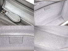Load image into Gallery viewer, 極美品 CELINE セリーヌ ラゲージ ナノ 2WAY ショルダーバッグ ハンドバッグ イタリア製 レザー シルバー シルバー金具 中古 4c071436