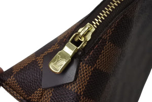 LOUIS VUITTON ルイ ヴィトン ポシェット ダミ キャンバス/レザー エベヌ レディース N47516 美品 中古 4c071439