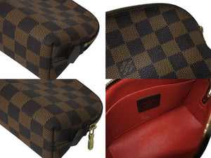 LOUIS VUITTON ルイ ヴィトン ポシェット ダミ キャンバス/レザー エベヌ レディース N47516 美品 中古 4c071439