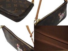 Load image into Gallery viewer, LOUIS VUITTON ルイヴィトン ポシェット アクセソワール パンダ M51981 モノグラム アクセポ ハンドバッグ 村上隆 美品 中古 4c071453