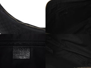 GUCCI グッチ GG柄 ハンドバック ショルダーバッグ 122790 キャンバス レザー ブラック シルバー金具 美品 中古 4c071459