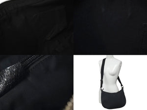 GUCCI グッチ GG柄 ハンドバック ショルダーバッグ 122790 キャンバス レザー ブラック シルバー金具 美品 中古 4c071459