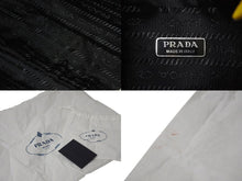 Load image into Gallery viewer, PRADA プラダ ホーボー ハンドバッグ 1NE515 トライアングルロゴ イエロー ブラック テリークロス シルバー金具 美品 中古 4c071461