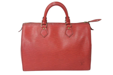 LOUIS VUITTON ルイヴィトン スピーディ30 ハンドバッグ M43007 エピ レザー レッド ゴールド金具 良品 中古 4c071470