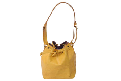 LOUIS VUITTON ルイヴィトン エピ プチノエ ショルダーバッグ M44109 エピレザー イエロー ゴールド金具 良品 中古 4c071480