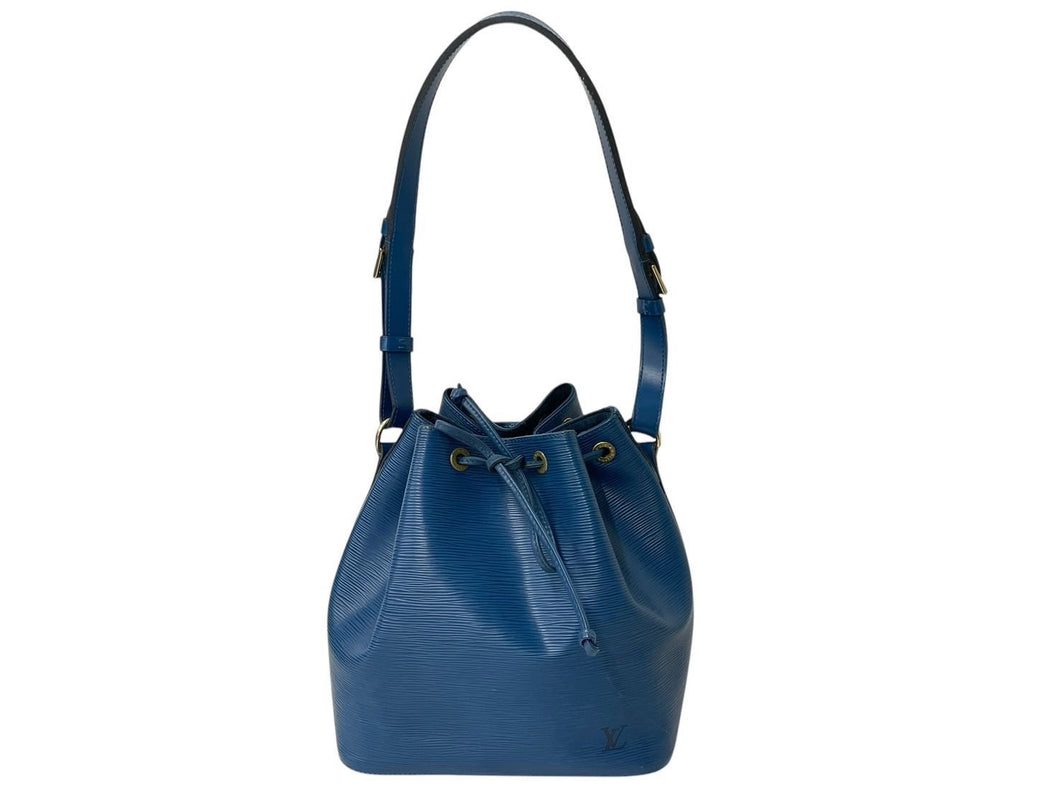 LOUIS VUITTON ルイヴィトン エピ プチノエ ワンショルダーバッグ M44105 エピレザー ブルー ゴールド金具 美品 中古 4c071481